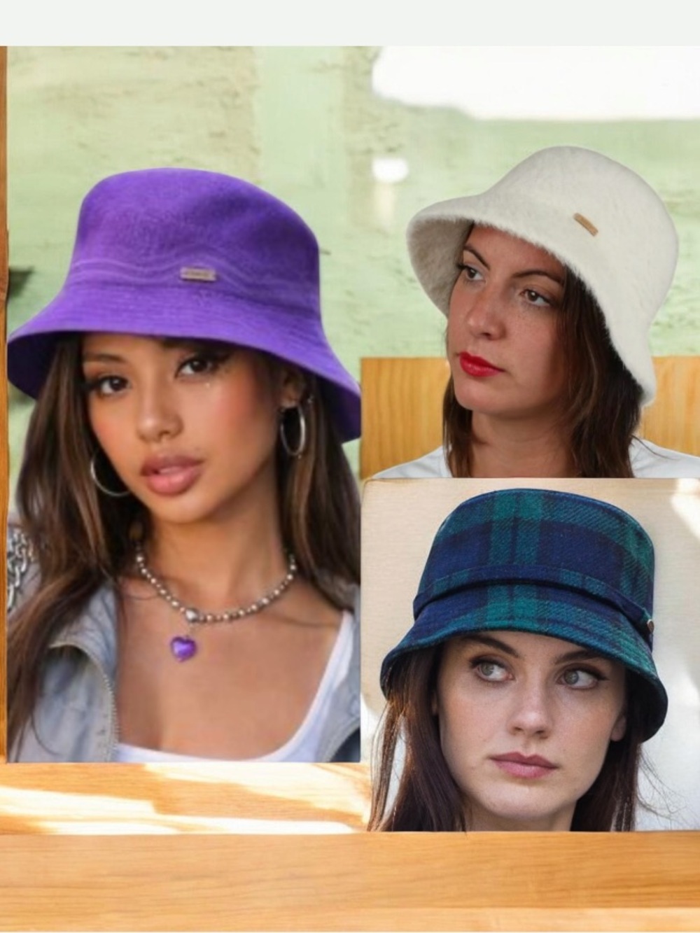 NEW TNA Winter Bucket Purple Cotton Blend Hats  Size S|M